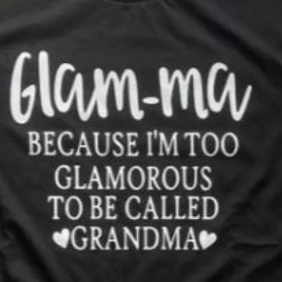 NEW! Glam-ma  Short Sleeve  Tee - Picture 3 of 6